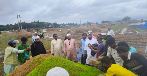মদনে বন্যায় ক্ষতিগ্রস্ত এলাকা পরিদর্শনে জামায়াত নেতা আলহেলাল