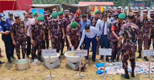 চুয়াডাঙ্গায় ৩ কোটি ১৮ লাখ টাকার মাদক ধ্বংস করল বিজিবি