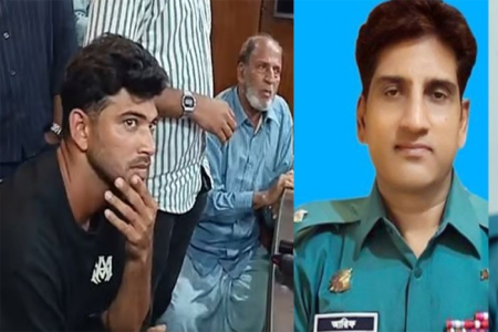 ‘চোখ নামিয়ে কথা বল’, ক্রিকেটার নাঈমকে ওসি