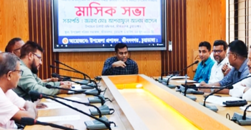 জীবননগরে আইন-শৃঙ্খলা, চোরাচালান ও নারী নির্যাতন প্রতিরোধে মাসিক সভা 