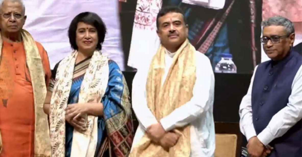 তসলিমা নাসরিনের নিরাপত্তার দায়িত্ব নিলেন শুভেন্দু  