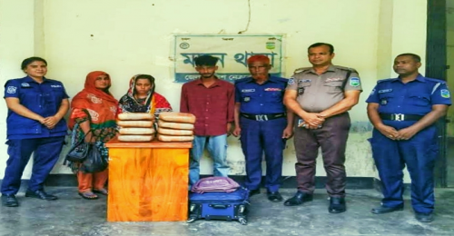 মদনে ২০ কেজি গাঁজাসহ গ্রেফতার ৩